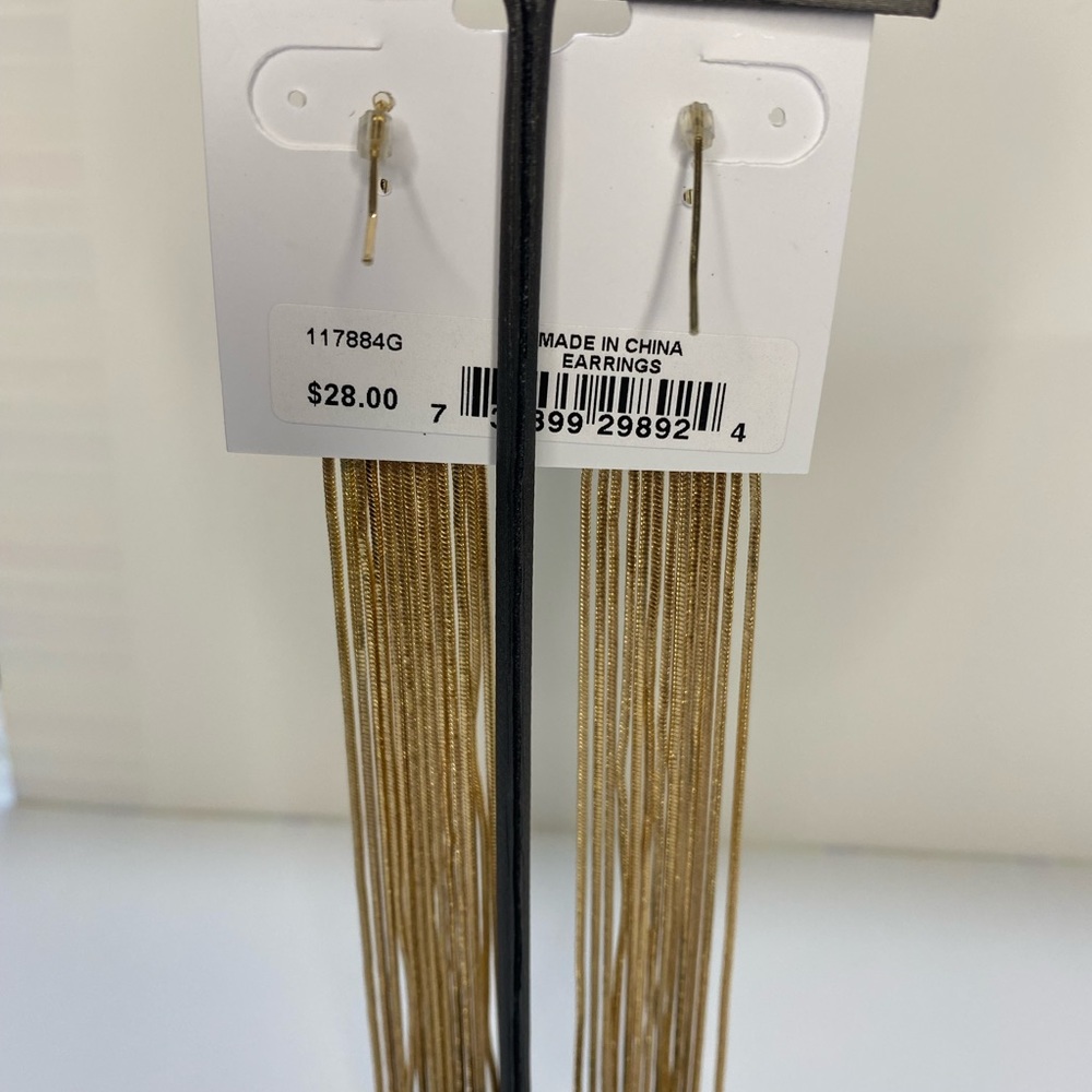 Guess Gold Fringe Earrings